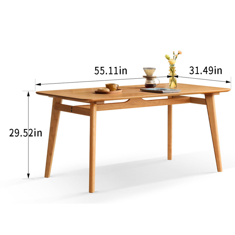 Table de salle à manger rectangulaire L 55,11 po x l 31,49 po