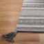 Tapis gris / ivoire en coton tissé à plat à la main Cumberland-51999559