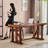 Dark Walnut Rectangular Solid Wood desks-107658579