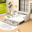 Lit de jour rembourré en lin Allenhurst-480370875