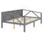 Clean Silhouette Full Size Solid Wood Cool Grey Dual-Use Daybed for Living Room and Small Guest Bedrooms