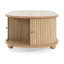 TABLE LATÉRALE DE RANGEMENT OVALE EN MDF