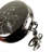Stainless Steel Portable Pocket Circular Ashtray Key Chain With Cigarette Snuffer