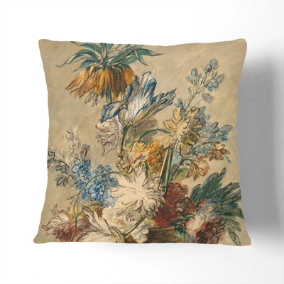 Still Life With Flowers Vol.6 Square Throw Cushion