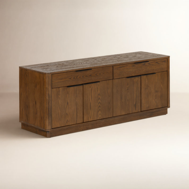 Gabrietta Media Console TV Stand, Medium Oak