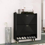 New Size Upgrade Enijah 26 Pair Shoe Storage Cabinet