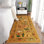 Tapis 5 x 7, tapis de salon pour animaux lavable avec design rétro antidérapant, grand tapis doux à poils courts pour chambre à coucher, chambre de bébé, salle à manger, maison de campagne, salle de jeux, chambre d'enfant, jaune