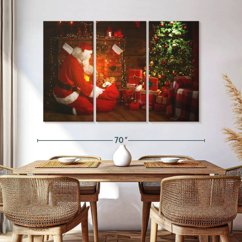 Cadeaux du Père Noël, H 24 po x l 38 po