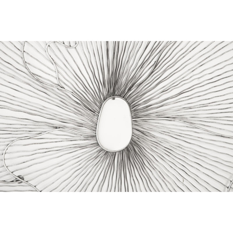 Flower Wall Décor, Silver