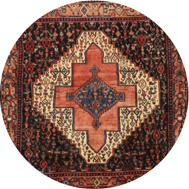 Oriental Indoor Rug, Round 3'