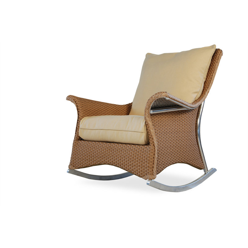 Mandalay Outdoor Chair, Loveboat Saffron, Hickory