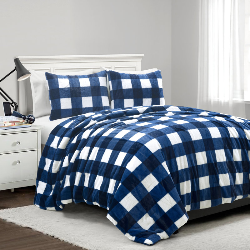 Ensemble d'édredon en microfibre 3 pièces, Grand, Rougir