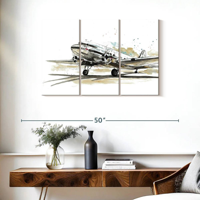 Mehar DC3 Airplane, 24" H x 38" W