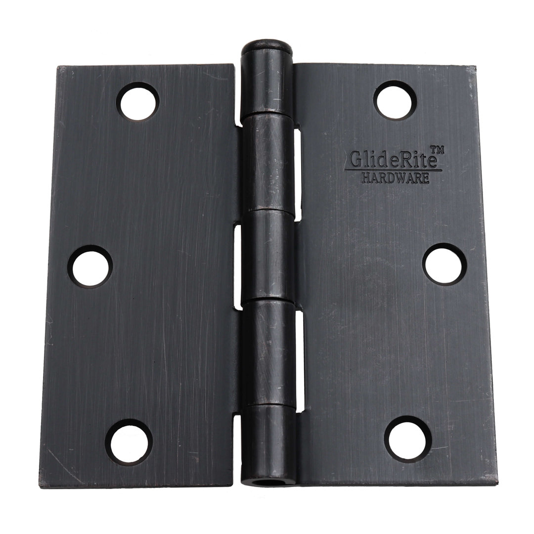 3.5" H x  3.5" W Butt Bearing 12 Door Hinges (Set of 12) GlideRite Hardware 