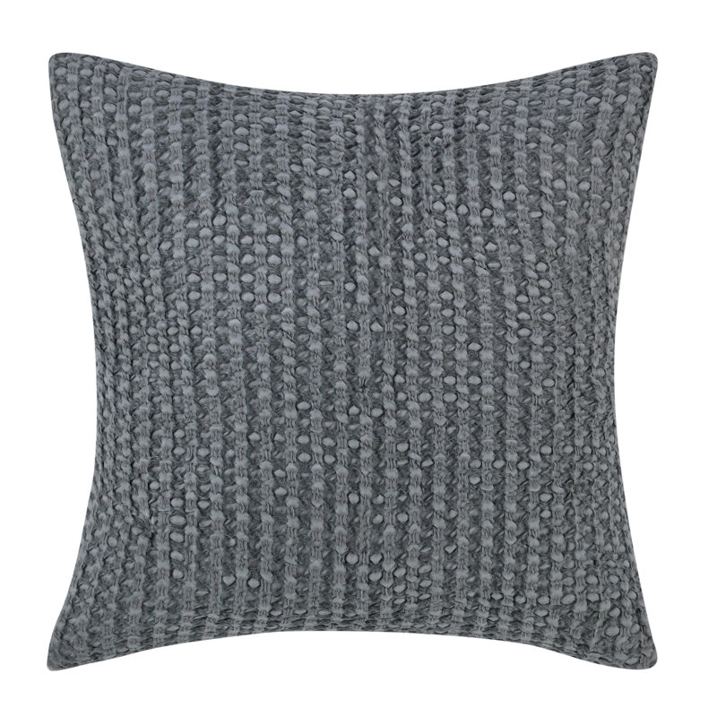 Claire Natural Standard Sham, Euro, White