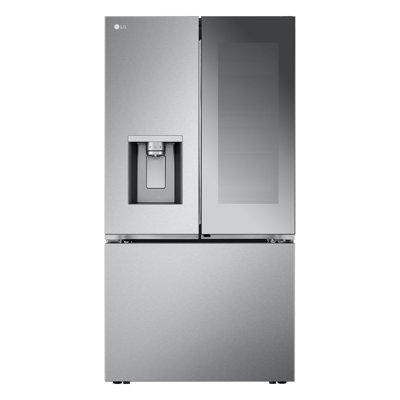 26 Cu. Ft. Smart Mirror Instaview Counter-Depth MAX French Door Refrigerator With Four Types Of Ice -  LG, LRYKC2606S