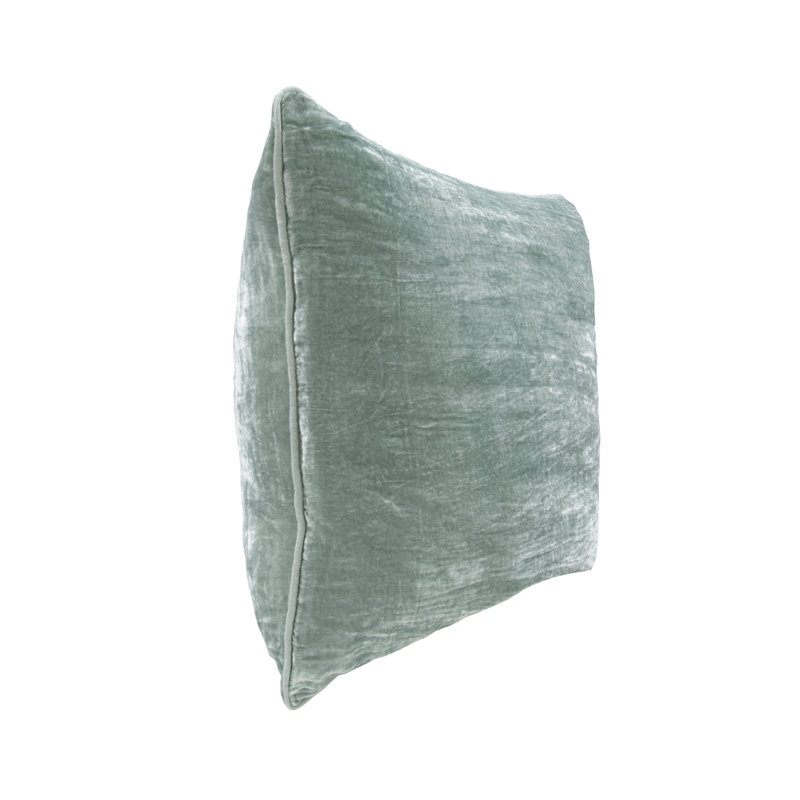Lexington 14"x26" Throw Pillow , Natural, Square, Pale Aqua, 22"H x 22"W
