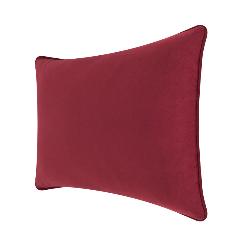Coussin décoratif Sparkles Home | Housse en polyester et bourre en plumes | Doux et luxueux - 4 tailles, Velours bourgogne