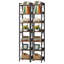 Wissem 200cm H x 34cm W Steel Corner Bookcase-522151599