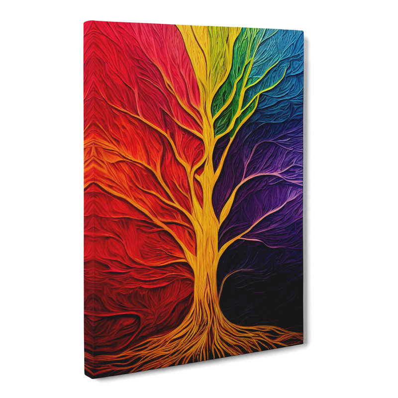 Tree Colours Vol.3 - Wrapped Canvas, 76cm H x 50cm W x 3cm D