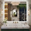 Miroir de salle de bain à DEL rétroéclairé sans cadre certifié Lunara UL-277096539