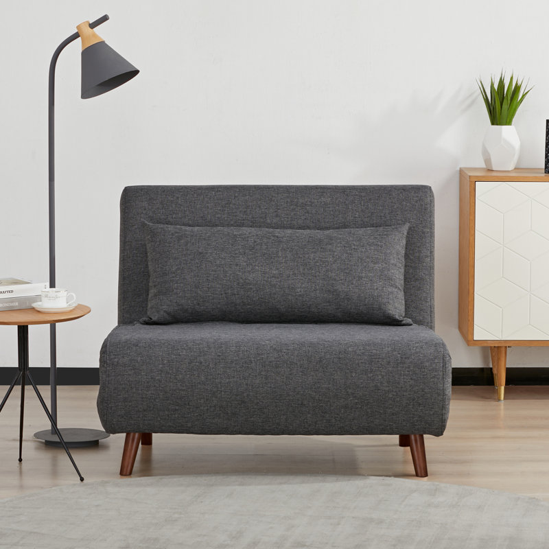 Fauteuil convertible Blago Jacquelyn, Polyester gris