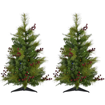 Homestead Newberry Pine Lighted Pine Christmas Tree