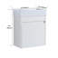 Meuble-lavabo flottant mural avec lavabo en résine et porte d'armoire à fermeture en douceur, meuble-lavabo avec rangement pour la maison