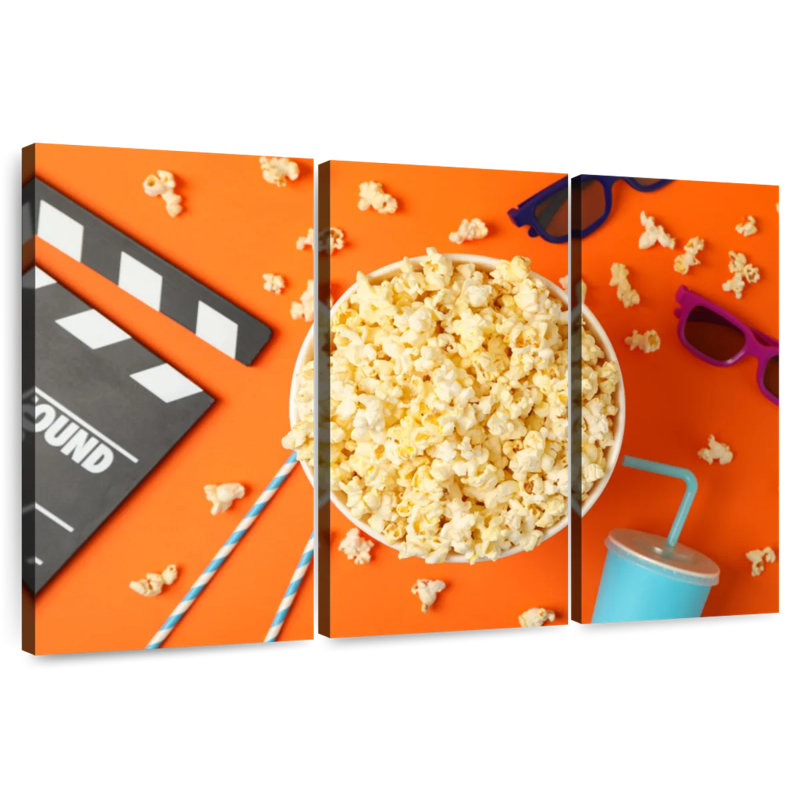 Yarlin Theater Popcorn, 48" H x 74" W