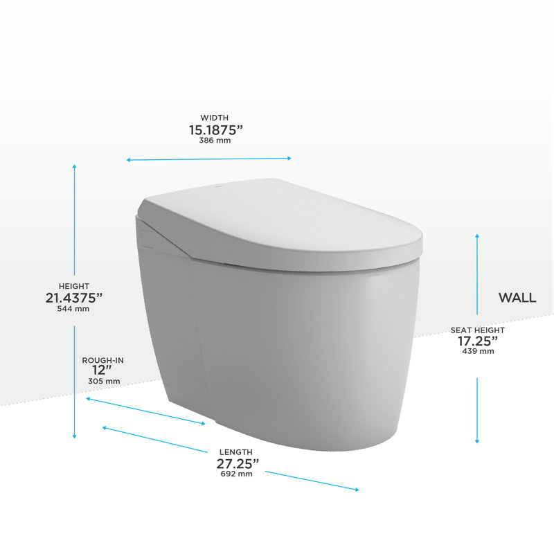 Neorest® Elongated Floor Mounted Bidet Toilet (Seat Included)