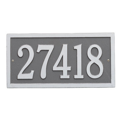 Bismark 1-Line Wall Address Plaque