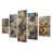 Channing - Abstract Tile Wall Art Print Set
