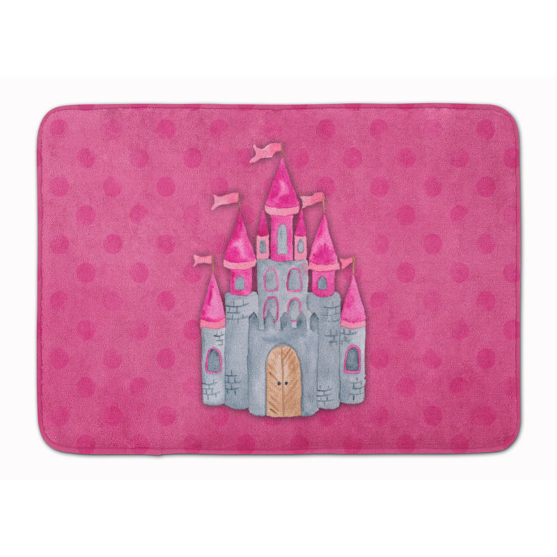 Tapis pour salle de bain en mousse à mémoire castle aquarelle princess Desiree