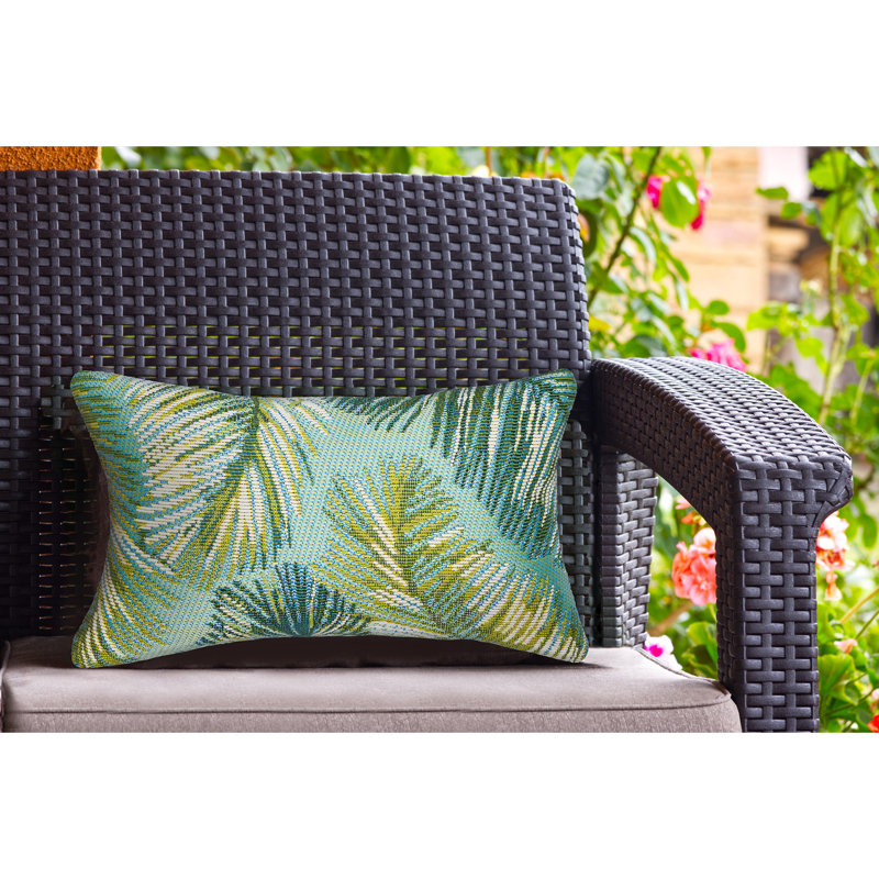 Coussin intérieur / extérieur Liora Manne, Turquoise