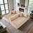 Modular Corduroy L-Shaped Sectional Sofa with Minimalist Design-1941017762