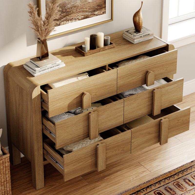 Armoire d'appoint en bois avec tiroirs 47,2 po Adora, Noyer