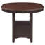 Table de salle à manger avec abat-jour en châtaignier, finition chaleureuse, base, mélange classique - contemporain, structure, mélange moderne, pour la décoration