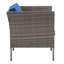 Chaise de patio avec coussins Abercromby-676118953