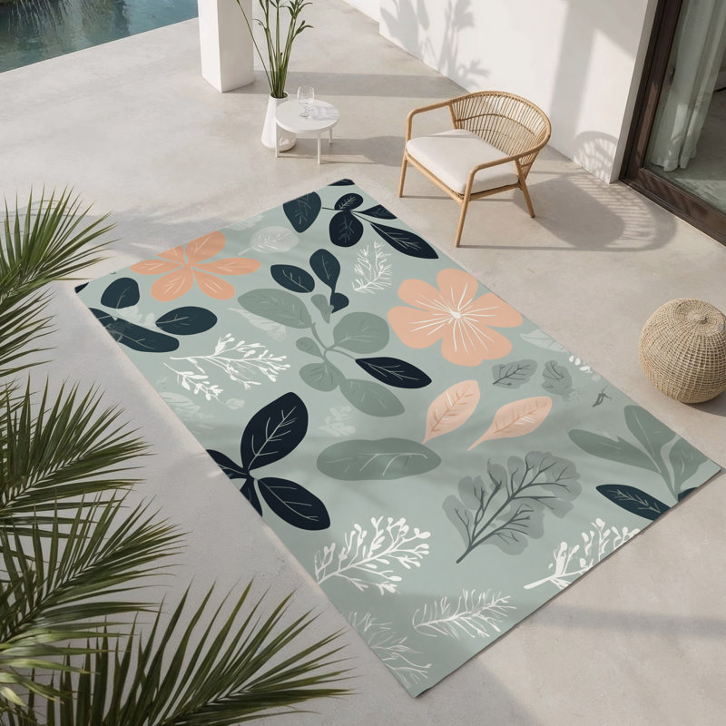 Tapis intérieur et extérieur Blooming Fields, Rectangulaire 2 pi x 3 pi
