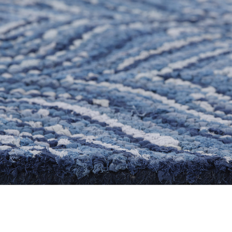 Edmond Ikat Cotton Hand Woven Area Rug, Rectangle 152 x 244cm