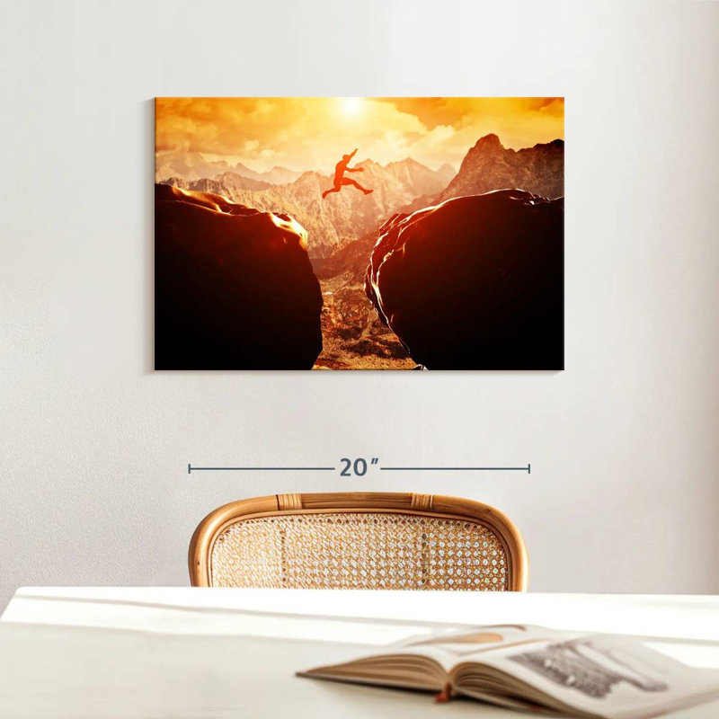 Sireci Extreme Cliff Jumping, 16" H x 24" W