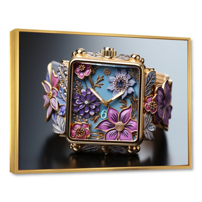 Popart fantaisiste, montres de jardin sur toile