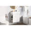 Meuble-lavabo de salle de bain moderne - 21,6 po, lavabo en céramique, rangement à gauche, super armoire d'apparence blanche 21,6 po, fermeture en douceur-1728867733