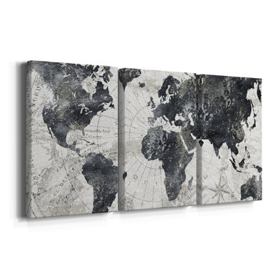 " Modern Atlas " 3 - Pieces
