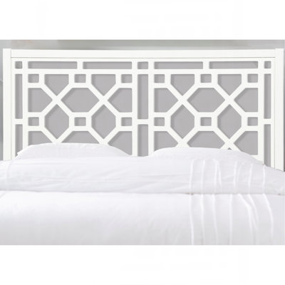 Tabor Chippendale White Headboard
