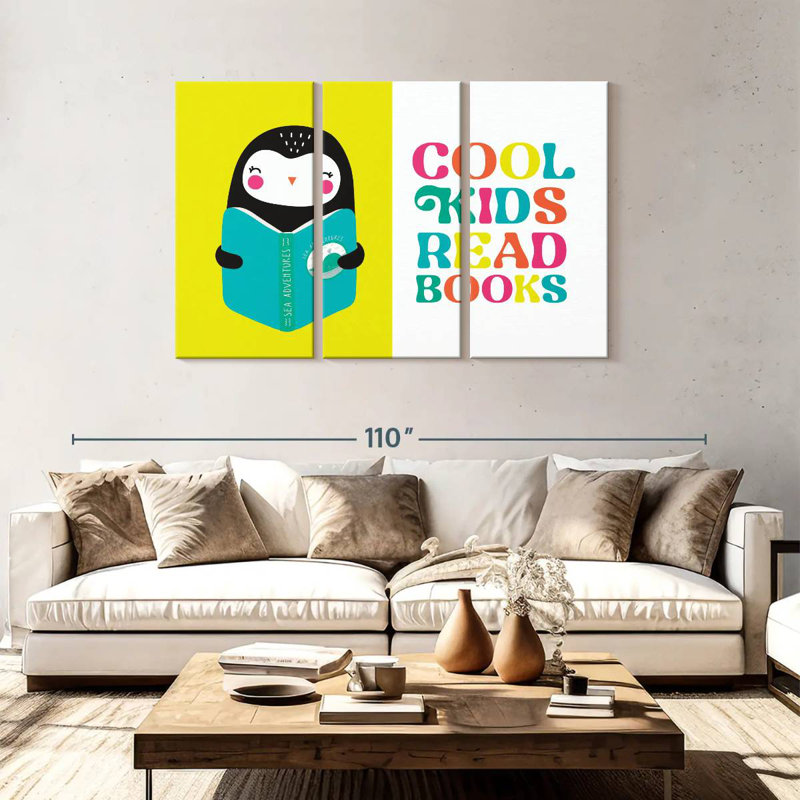 Citation de lecture pour enfants «Ashelle Nursery Cool Kids», H 48 po x l 74 po