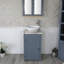 Slimline Compact 515mm Free-Standing Cloakroom Vanity Unit-413868122