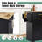 48.4" Kitchen Island With Drop Leaf And Storage Cabinet, Mobile Kitchen Rolling Bar Cart With Trash Can Cabinet And Drawer, Modern Island Table For Kitchen With Spice Rack And Towel Rack, Black-1142275049-1142275050