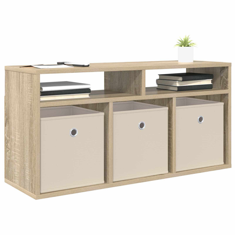 TV Stand, 16.93'' H x 34.25'' W x 10.83'' D, Sonoma Oak