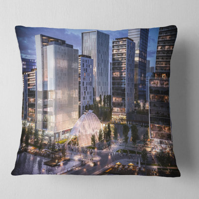 Residential Complex Close up - Cityscape Printed Pillow